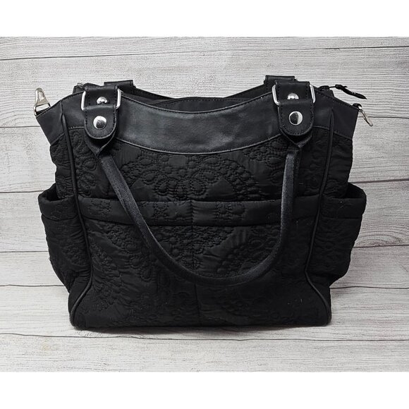 Petunia Pickle Bottom City Carryall‎ Black Diaper Bag - Picture 4 of 7